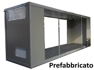 modulo prefabbricato shelter inverter